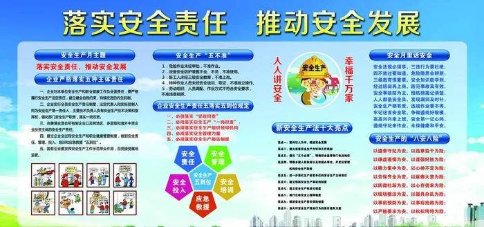 企业安全制度展板图片