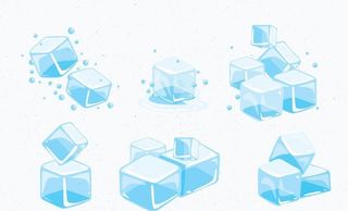 卡通冰块图片