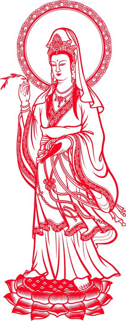 净瓶观音,,设计,文化艺术,宗教信仰,,AI