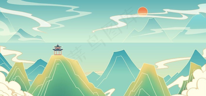 中国风展板图片