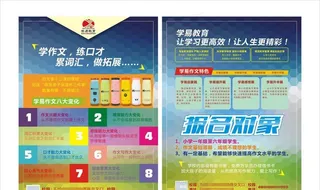 学易教育DM单页图片