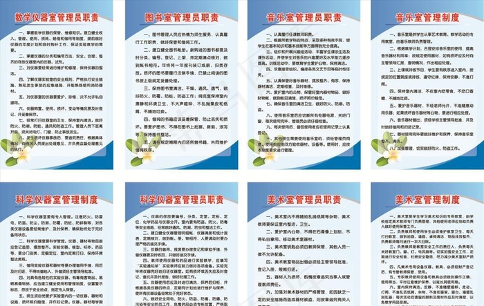 学校制度图片cdr矢量模版下载