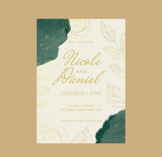 婚礼邀请函生日开业迎宾水牌海报图片