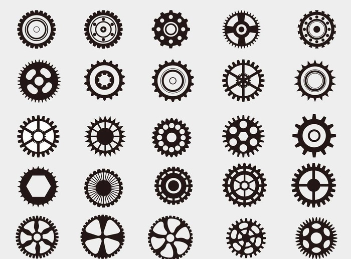 齿轮矢量图素材图片cdr矢量模版下载