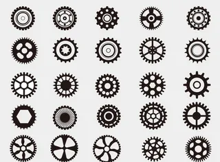 齿轮矢量图素材图片