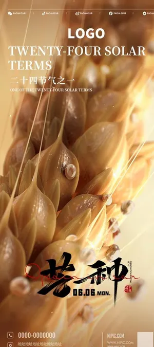 酒吧夜店节气芒种图片