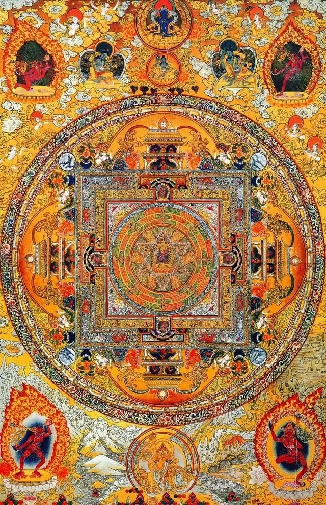 唐卡空行母坛城图片