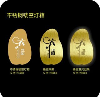 不锈钢镂空灯箱图片