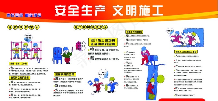 安全生产 文明施工图片