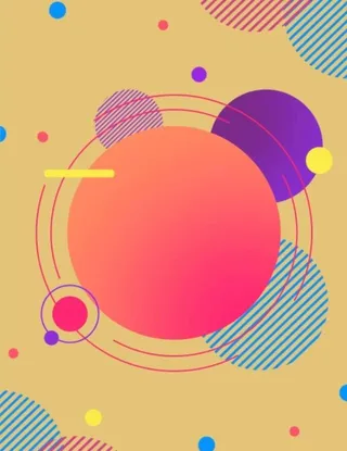 抽象几何圆形图案背景图片