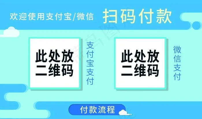 扫码付款图片(2362x1643)psd模版下载