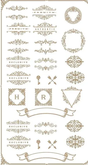 花纹纹样边框素材图片