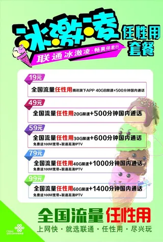 联通夏季宣传海报图片