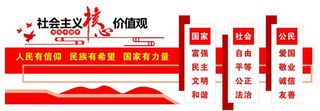 核心价值观文化墙图片