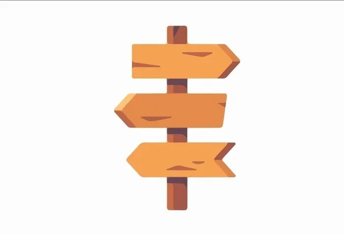卡通路牌图片