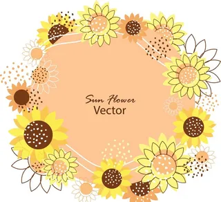 卡通向日葵图片