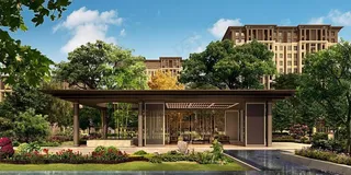 住宅小区景观效果图图片