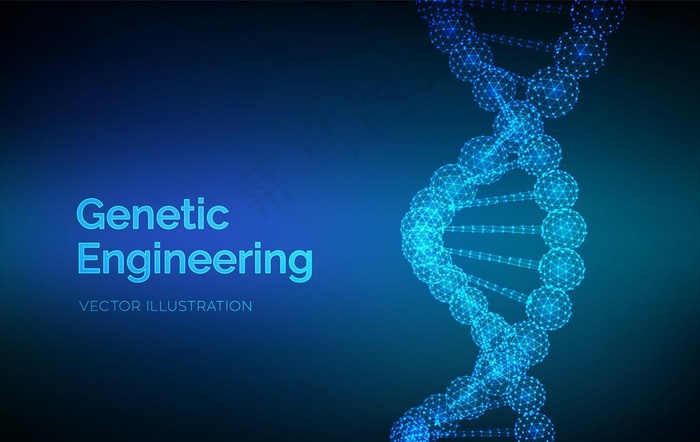 DNA背景图片ai矢量模版下载