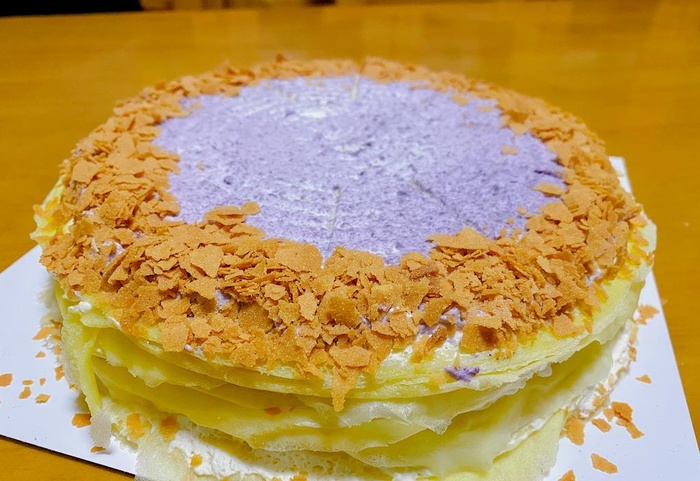 芋泥千层蛋糕图片