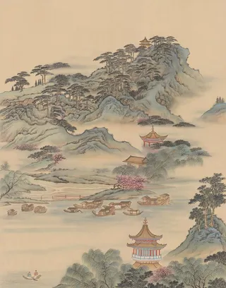 国画水墨背图片