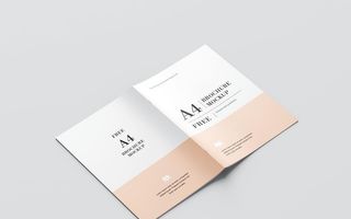 A4宣传手册样机模板图片