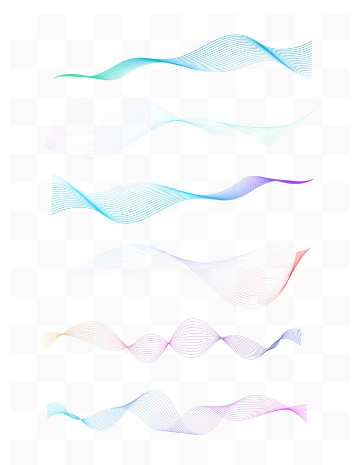 渐变线条元素图片