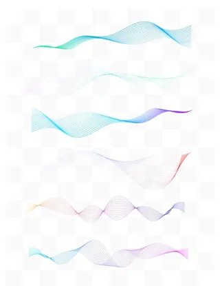 渐变线条元素图片