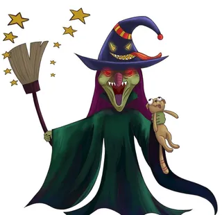 万圣节女巫 图片