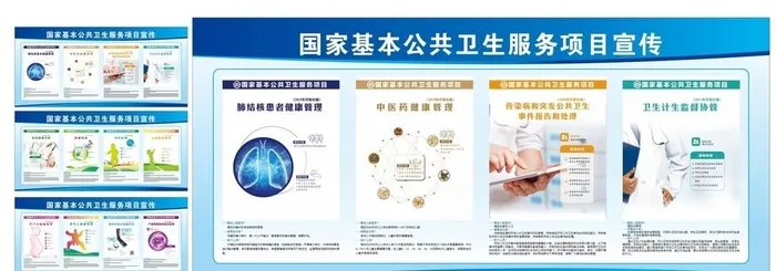 国家基本卫生服务项目图片cdr矢量模版下载