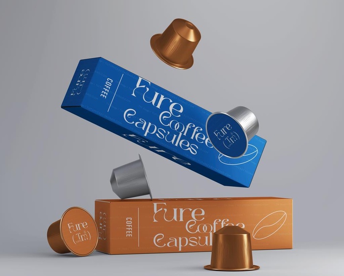 咖啡胶囊包装样机图片