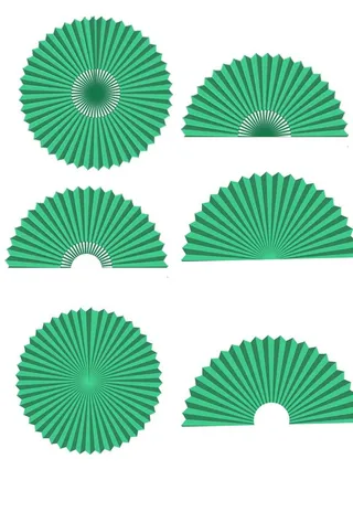 古风扇子 折纸 图片