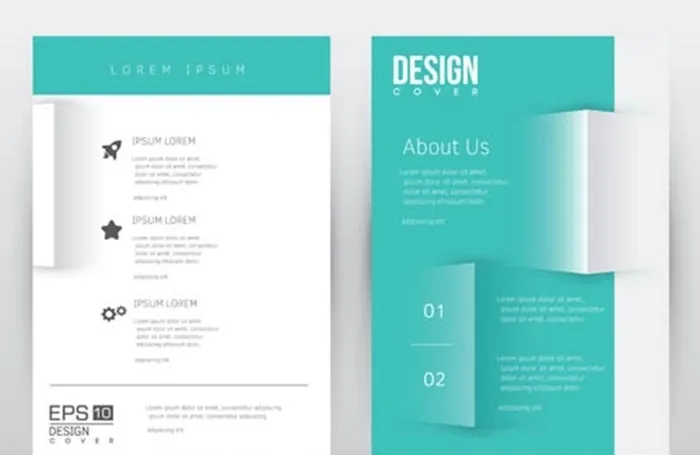 几何元素画册封面图片ai矢量模版下载