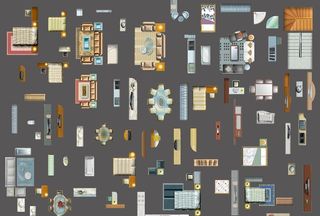 室内彩平图图片