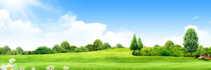 蓝天白云背景图片(1920x700)psd模版下载