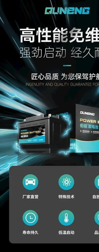 汽车蓄电池海报图片(3292x6167)psd模版下载