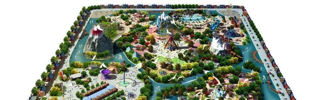 游乐园鸟瞰效果图图片
