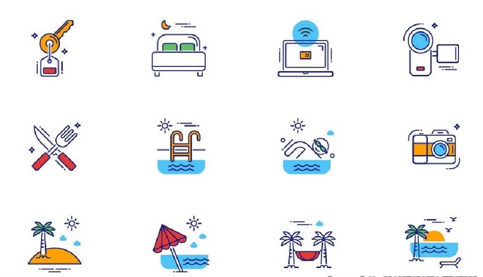 旅游度假图标icon图片