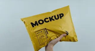 快递袋包裹样机图片