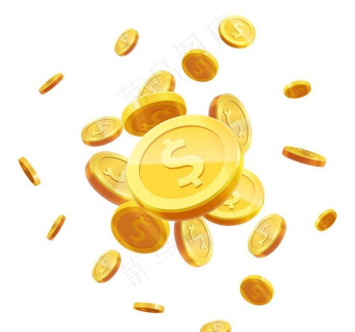 金币图片(3780x3780)psd模版下载