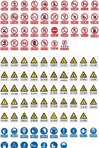 安全警示牌图片