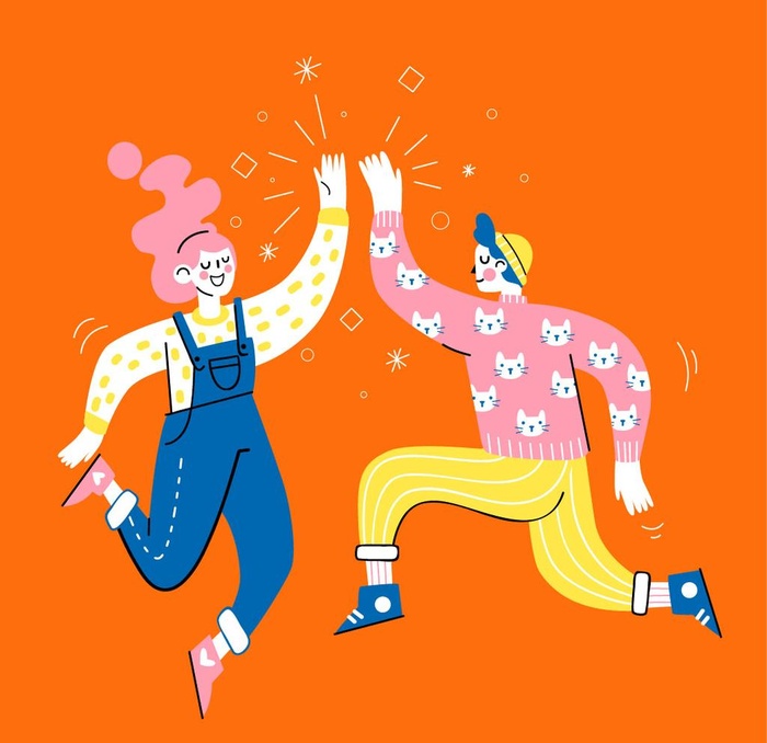 插画人物扁平化人物合集图片