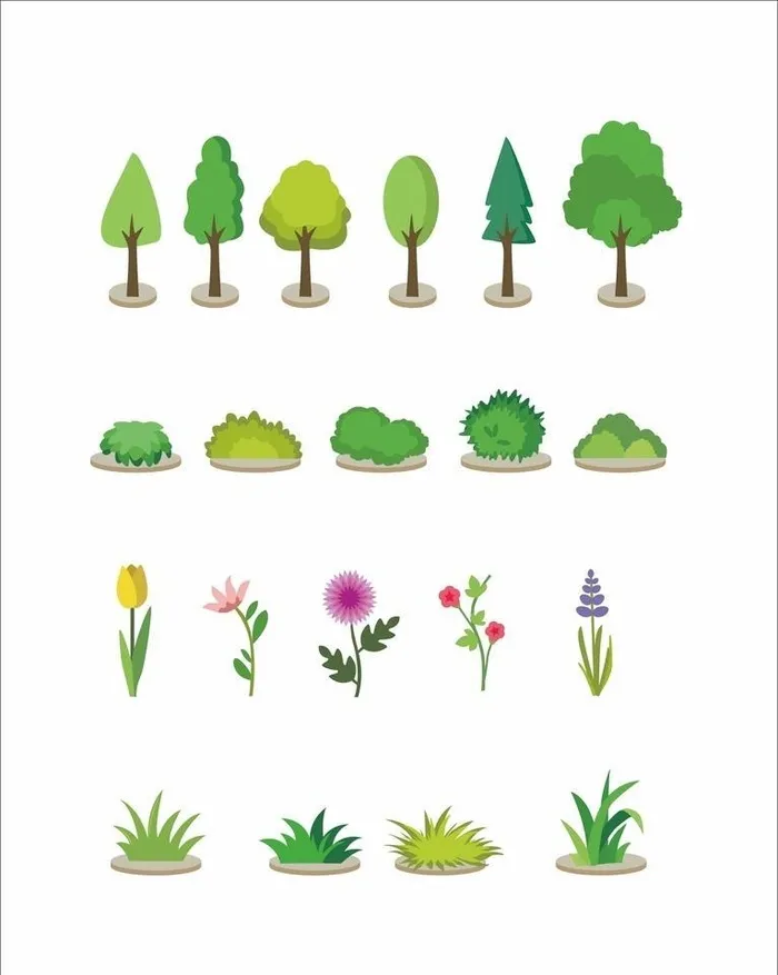 植物矢量图图片cdr矢量模版下载