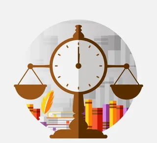 法律书籍和天枰图片