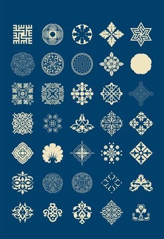 中式花纹花窗图片