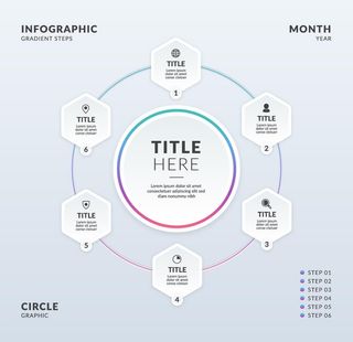 六边形图表信息表图片