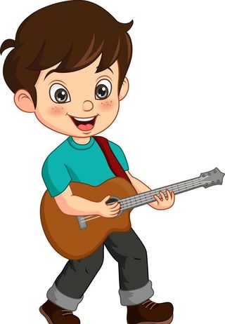 卡通音乐儿童 图片