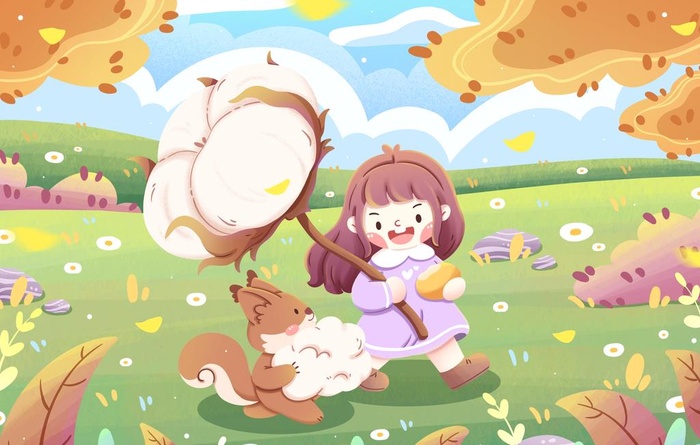 秋天插画图片