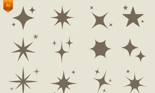 星星星芒图标图片