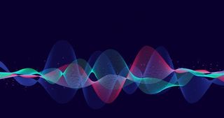 波浪多彩动感抽象背景图片