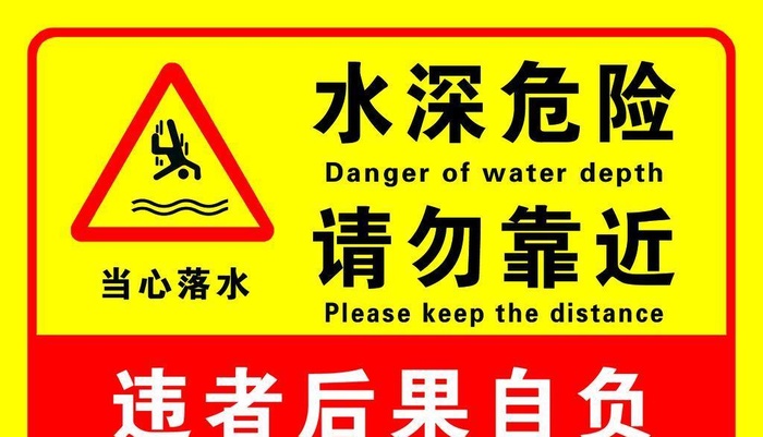 水深危险图片(1701x1134)psd模版下载
